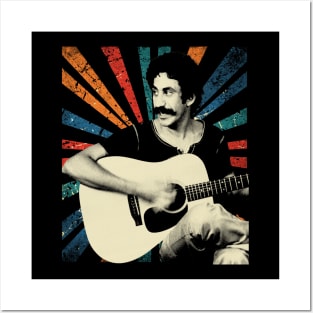 sketc vintage jim croce Posters and Art